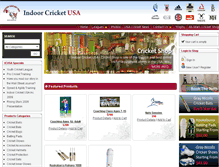 Tablet Screenshot of indoorcricketusa.com